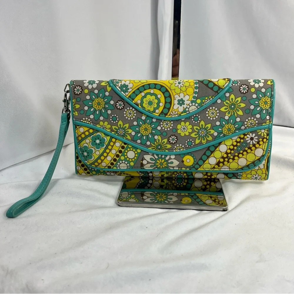 Vera Bradley Lemon Parfait Clutch Wallet